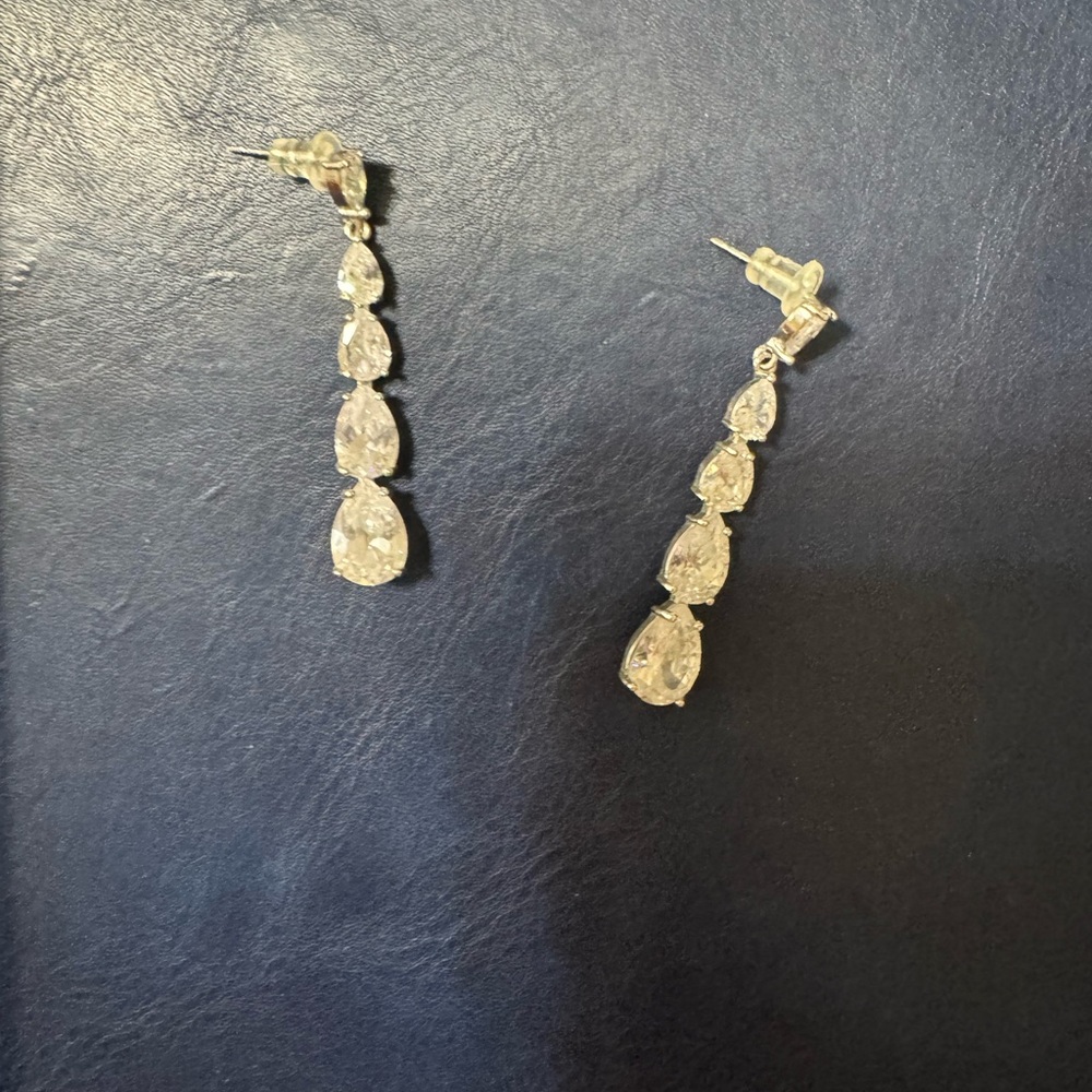 Elegant Silver Drop Earrings